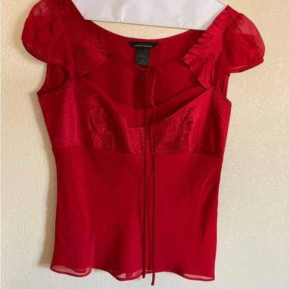Victorias’secret moda international 100/% silk blouse - Picture 9 of 13